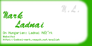 mark ladnai business card